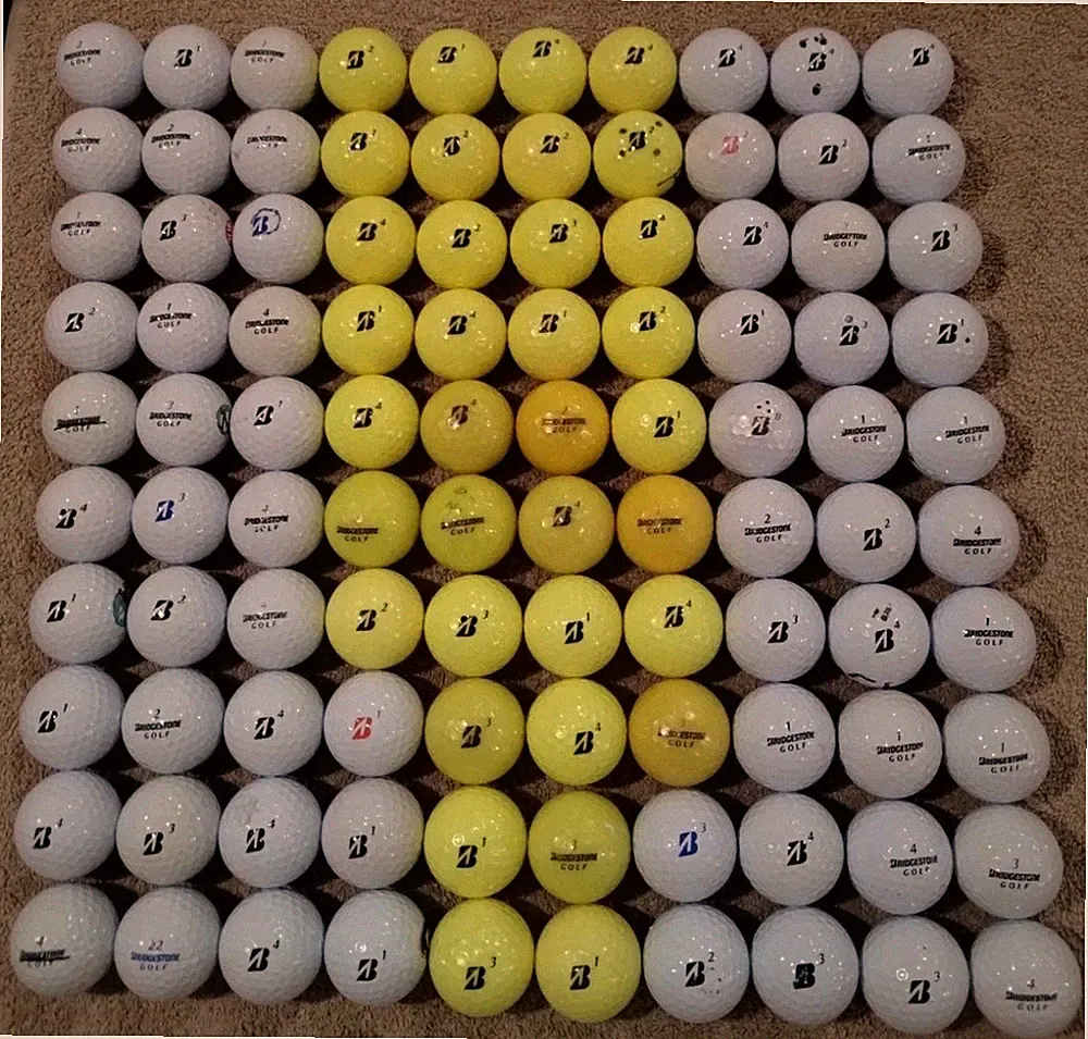 #BWY (100 Balls) Bridgestone Used Golf Balls Mixed Models & Conditions FREE SHIP
