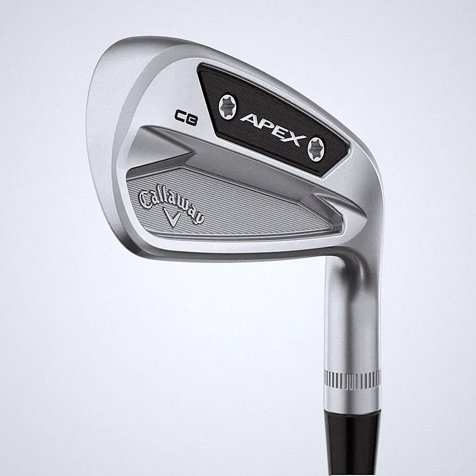 CALLAWAY 2024 APEX CB CHROME IRON SETS 4-10 IRON STEEL XSTIFF + 1/2 IN