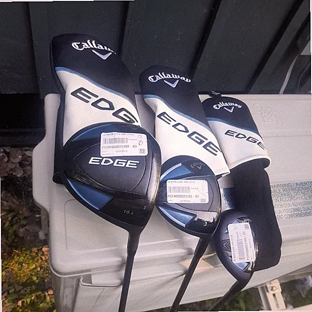 CALLAWAY 2024 EDGE DRIVER, FAIRWAY 3 WOOD & 5 HYBRID SET REGULAR GRAPHITE + H/Cs