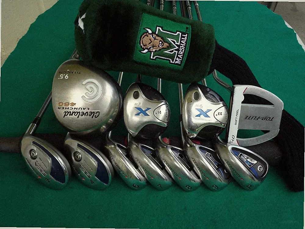 Callaway Adams Cleveland Irons Driver Woods Hybrids Complete Golf Club Set Mens