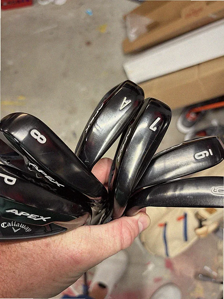 Callaway Apex 21 Black Iron Set 4-PW, AW Graphite Regular Standard 9.5/10 Great!