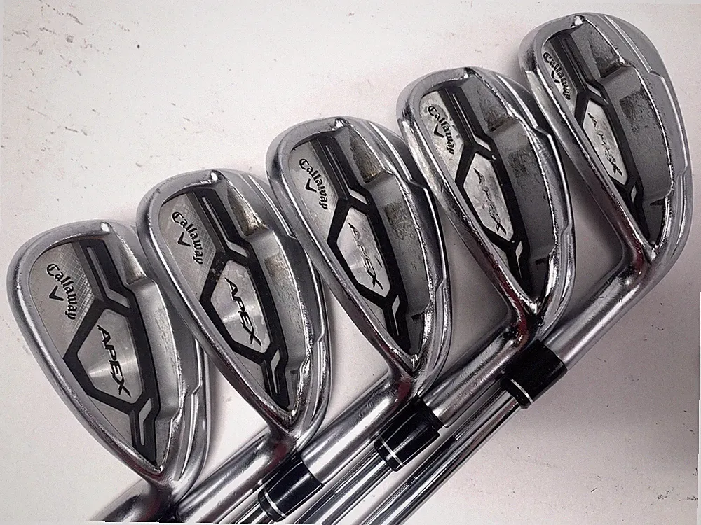 Callaway Apex CF 16 Iron Set 7-PW+AW KBS Max 90g Stiff Steel Mens RH +1''