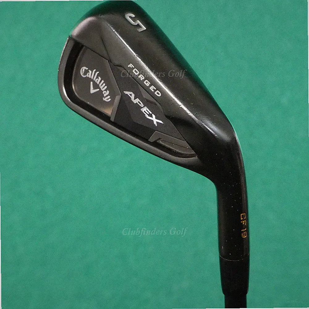 Callaway Apex Forged CF19 Smoke Single 5 Iron Elevate Tour VSS Onyx Steel Stiff