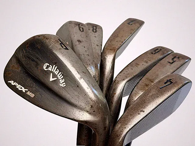 Callaway Apex MB Raw 2018 Irons 4-PW KBS C-Taper 120 Stiff Golf Pride V55 RH
