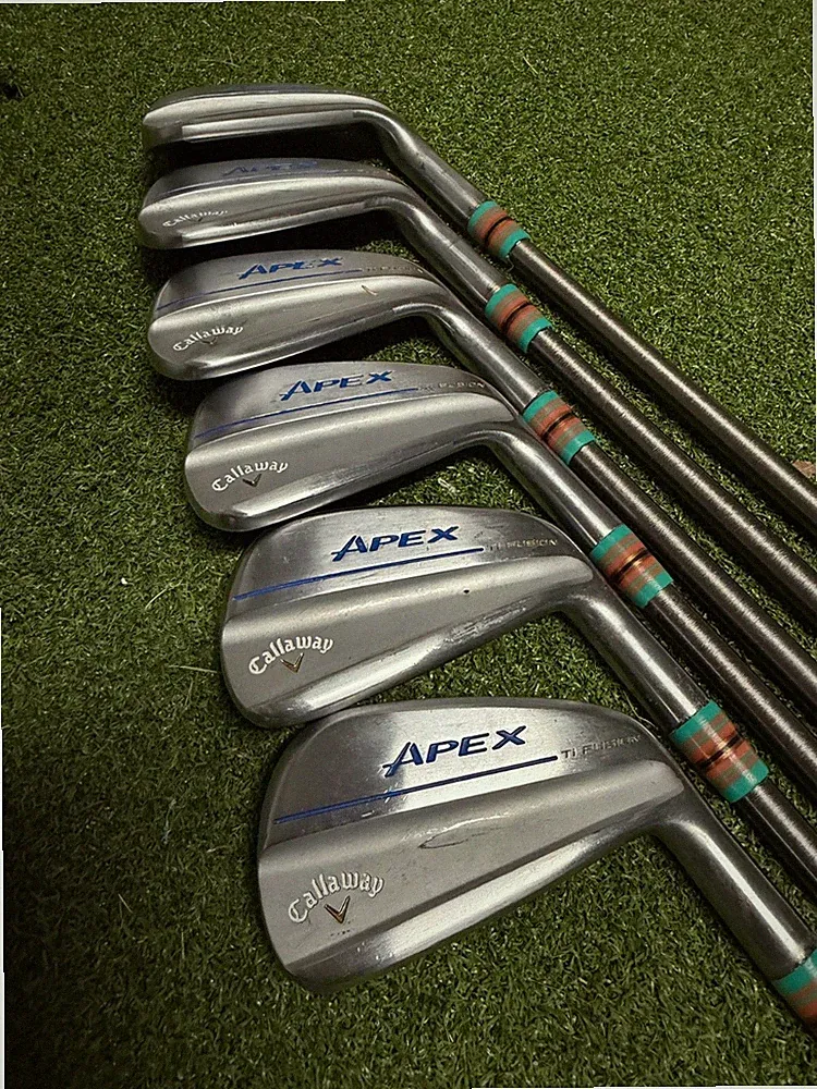 Callaway Apex Ti Fusion Irons 5-PW. Steel fiber 95 Stiff