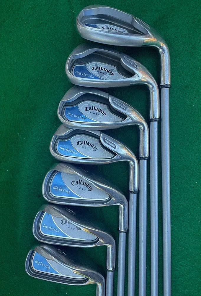 Callaway Big Bertha 2008 Iron Set 5-PW-SW, Ladies Womens Flex 55g Graphite, RH
