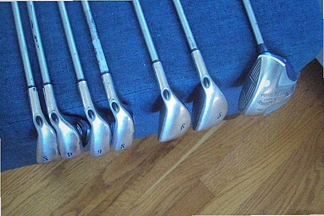 Callaway Big Bertha 2008 irons 5-PW,SW (no 7) & 5W 55g ladies graph std length