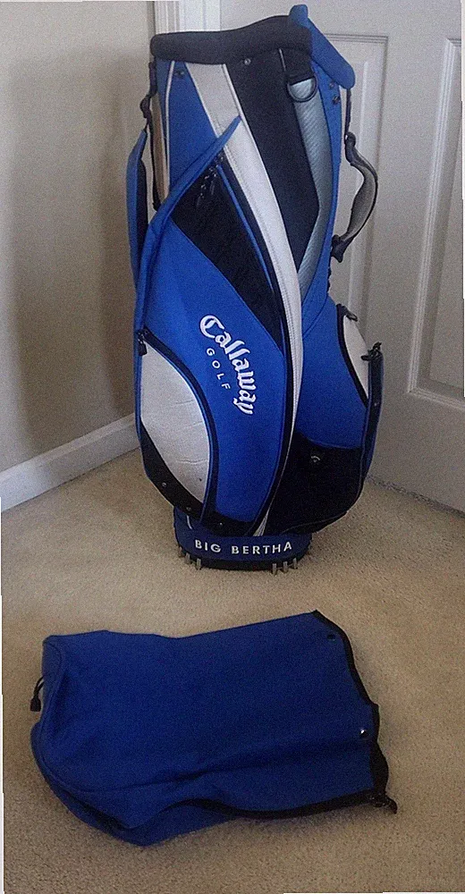 Callaway Big Bertha Cart Golf Bag 6-Way 7 Pockets Cart Bag with Rain Cover VGC