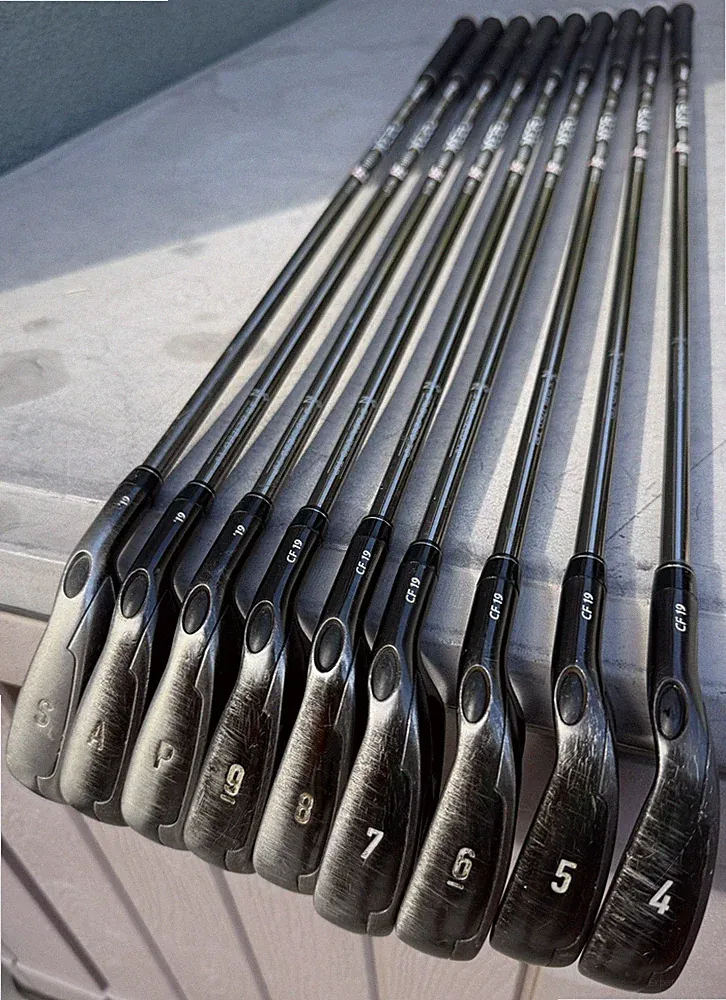 Callaway Big Bertha CF19 Iron Set 4-9, PW-AW-SW Graph UST Recoil ZT9 460 F3 Reg