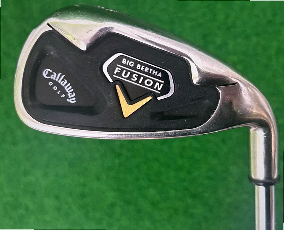 Callaway BIG BERTHA FUSION Iron Set Golf Clubs 5-PW AW SW Steel Uniflex USED RH
