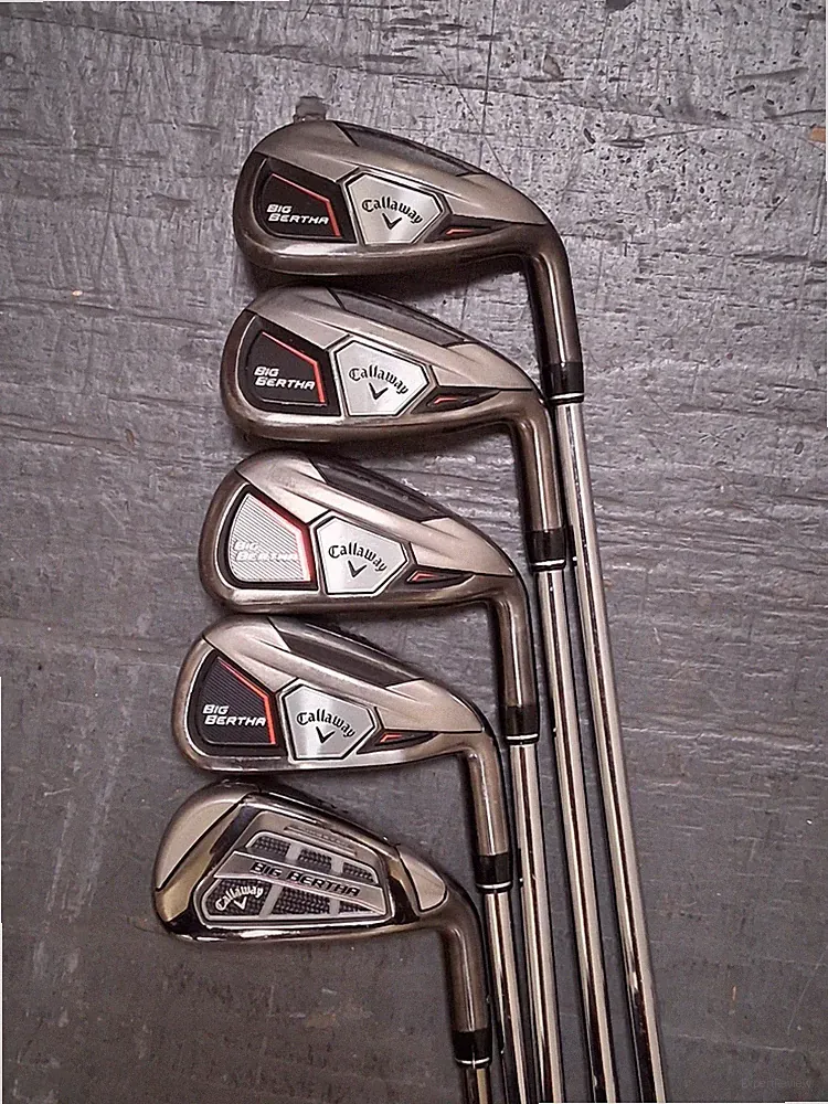 Callaway Big Bertha Iron Set 5 6 7 9 P Wedges stiff flex Lot of 5 Golf Clubs