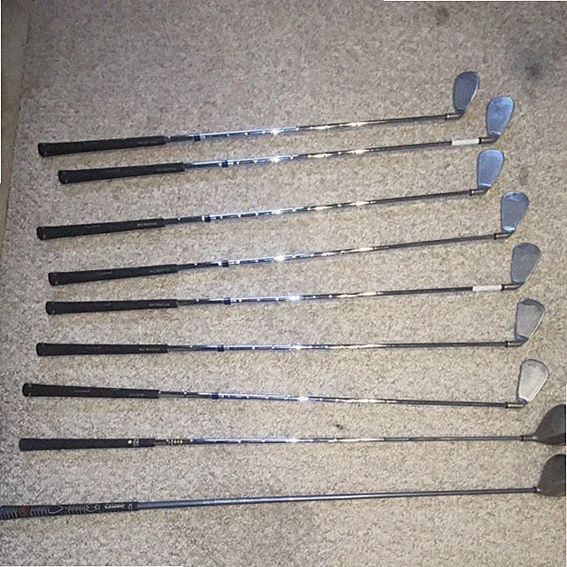 Callaway Big Bertha Left-Handed Iron Set 9 Clubs Steel Shaft Pitching Wedge