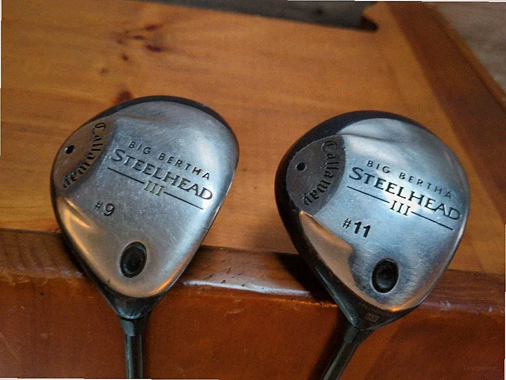 Callaway Big Bertha Steelhead III 9 & 11 Wood Fairway Golf Club Stiff Shaft