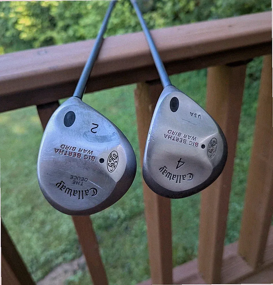 Callaway Big Bertha War Bird 2 & 4 Wood Graphite RCH 90 Firm Flex RH