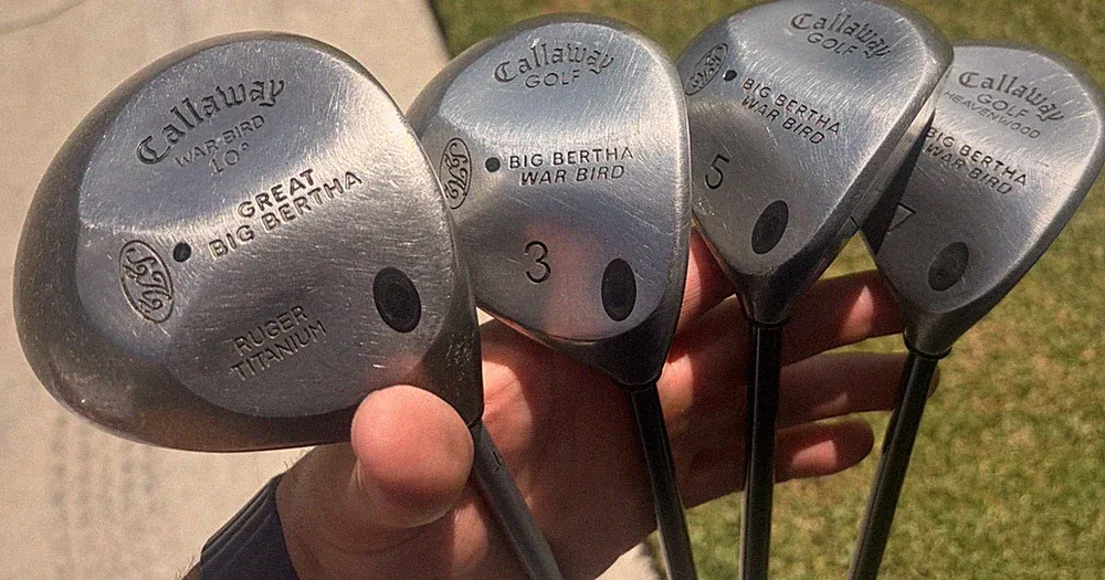 Callaway Big Bertha Warbird Set 10° Driver 3/5/7 Woods RH Firm & R Flex Graphite