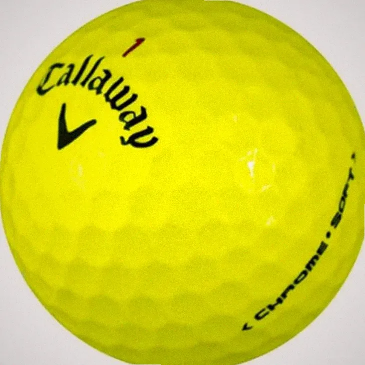Callaway Chrome Soft Yellow Used Golf Balls, Mint Condition, AAAAA Quality