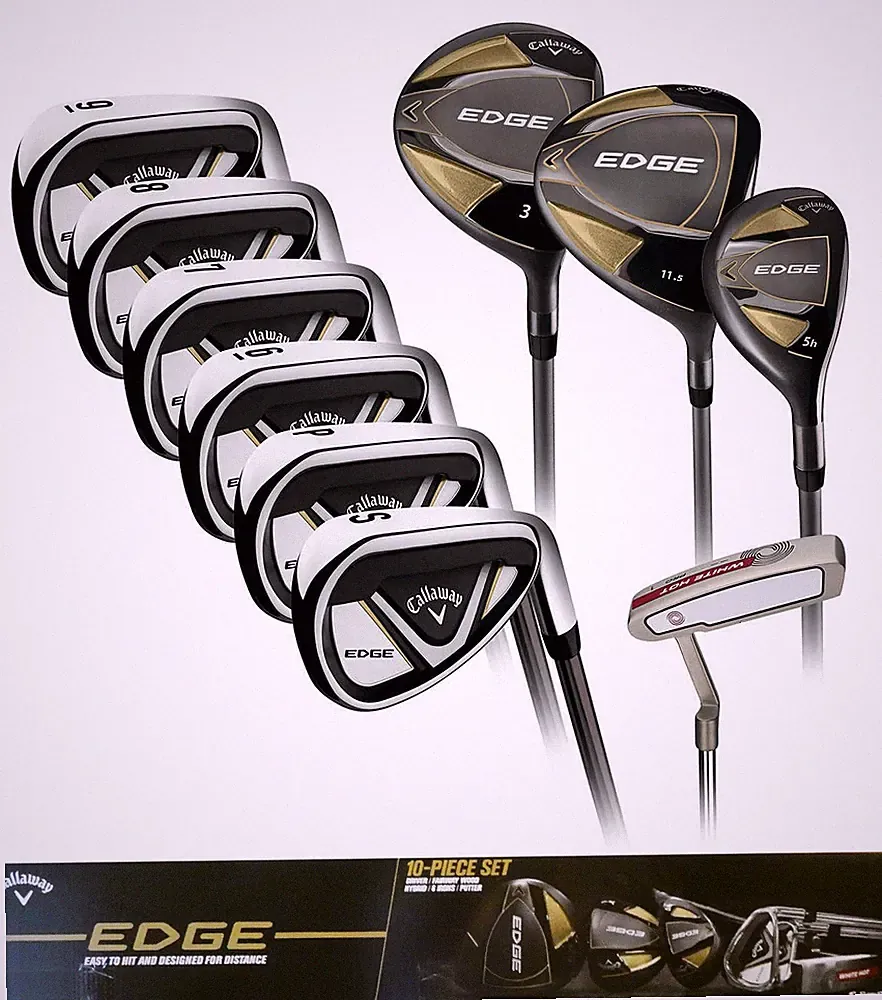 Callaway EDGE 10-Piece Men's Golf Club Set 10.5 Regular RIGHT or LEFT Handed ✅✅✅