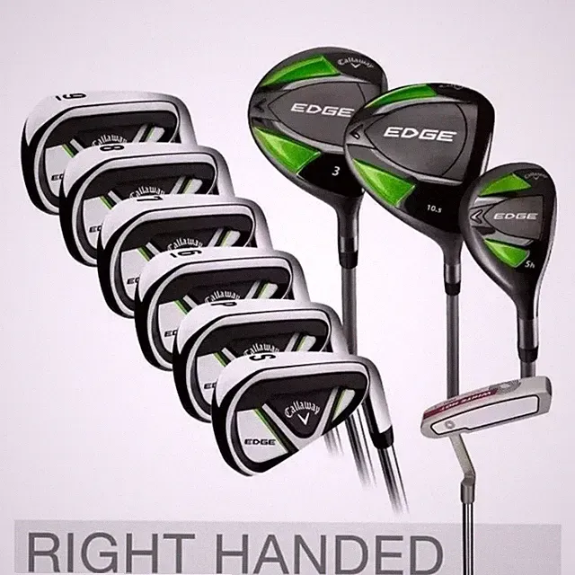Callaway Edge 10-Piece RH Golf Club Set with Steel Irons NEW IN BOX (GREEN)