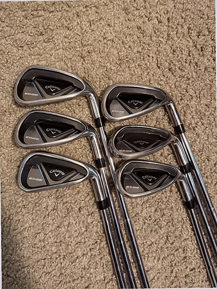 Callaway Edge Iron Set 6-PW + SW (6 Clubs) | Stiff Flex Steel | Black Grips RH