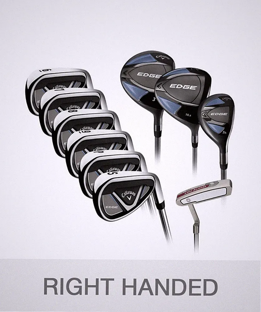 Callaway Edge Regular Flex 10 Piece Professional Golf Club Set, Right Handed