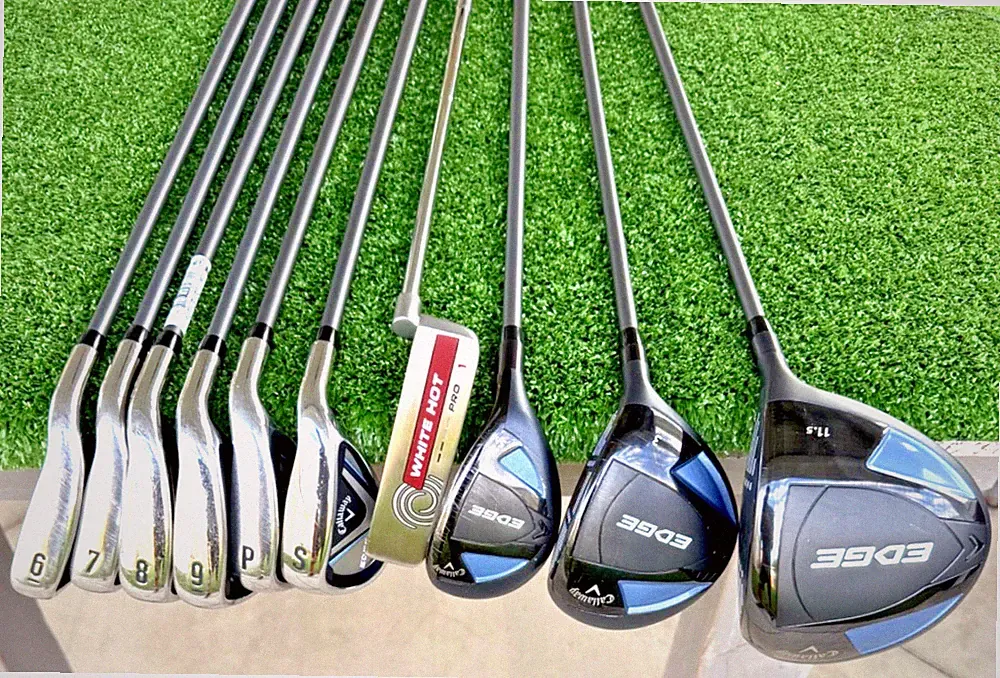 Callaway Edge Women’s Golf Set Driver 3 Wood 6-SW Irons Callaway W Flex Shafts