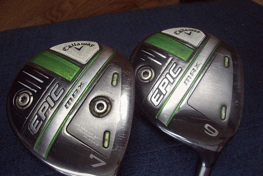 Callaway Epic Max 7/9 woods Cypher Forty 4.0 ladies