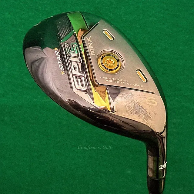 Callaway EPIC MAX Star 26° 6 Hybrid Project X Cypher Fifty 5.0 Graphite Seniors