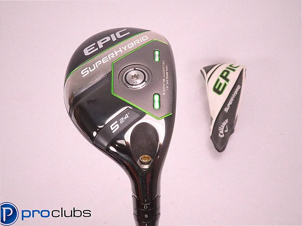 Callaway Epic Super 24* 5 Hybrid w/Cover - SteelFiber fc65 Senior Flex - 512574