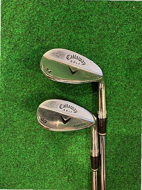 Callaway Forged Chrome 54 & 60 Lob Wedge Steel Golf Irons! Set of 2!