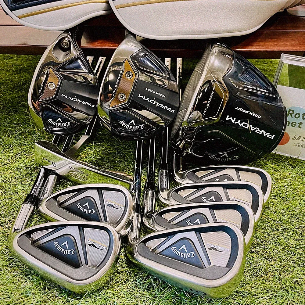 Callaway Fullset PARADYM 1w 5w 5Hybrid Warbird Iron 5-9Pw set 10Pcs Golf Clubs