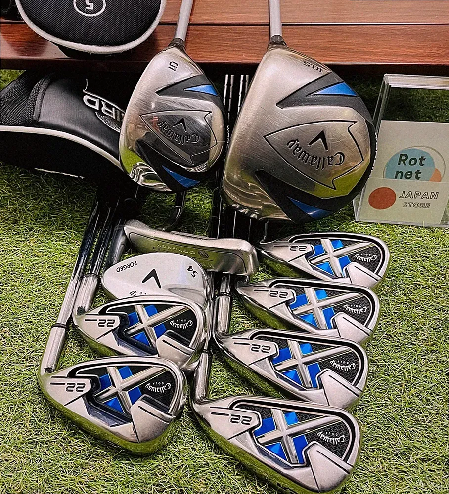 Callaway Fullset WARBIRD 1w 5w X22 Iron 5-9+Pw 10Pcs S Flex RH Golf Club Used