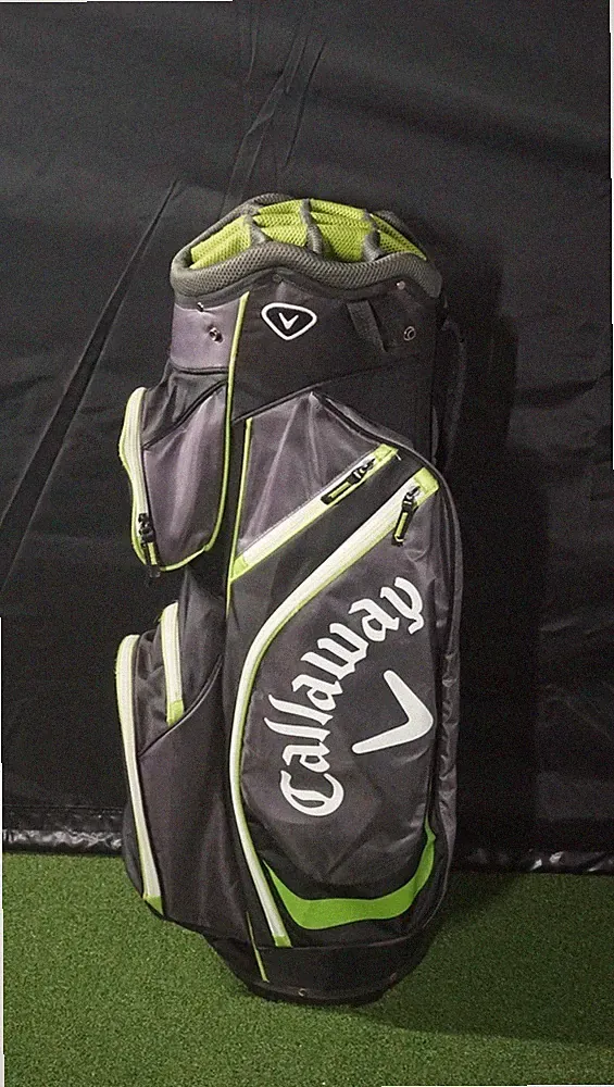 Callaway Golf 14 Way Lightweight Cart Bag Silver Green Big Logos