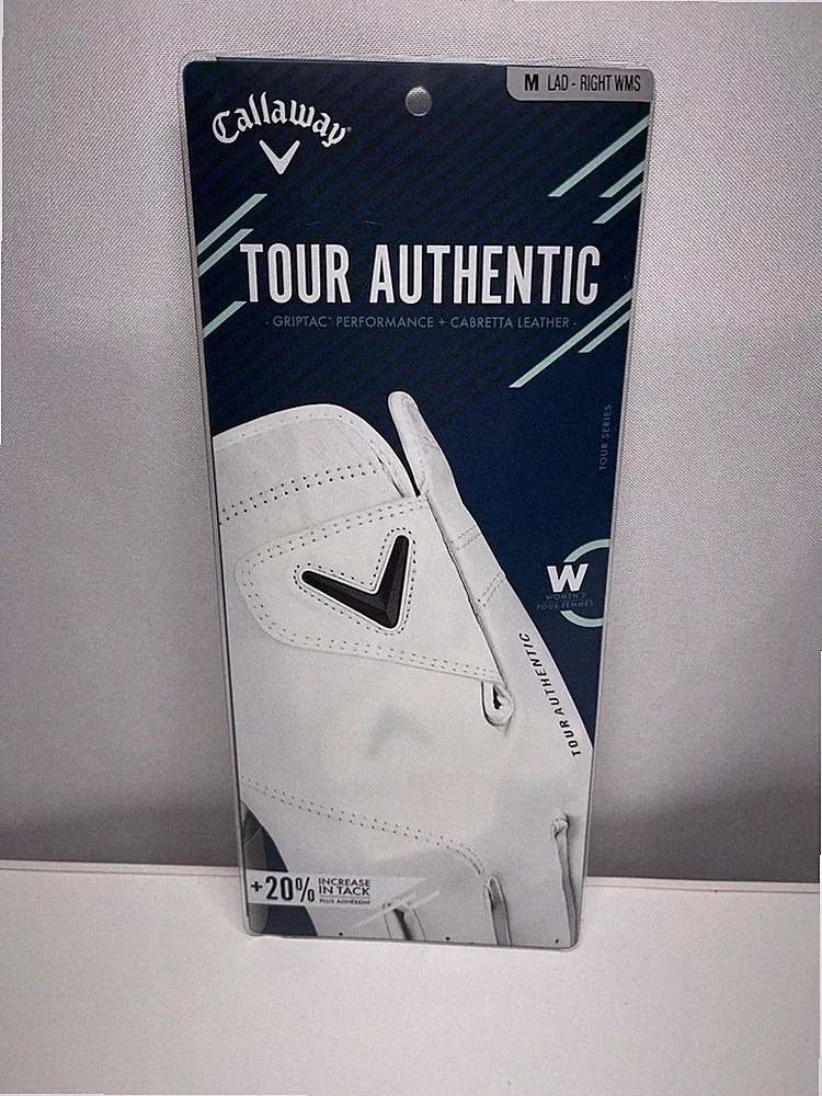 Callaway Golf 2022 Tour Authentic Glove - White, Size M, Women’s