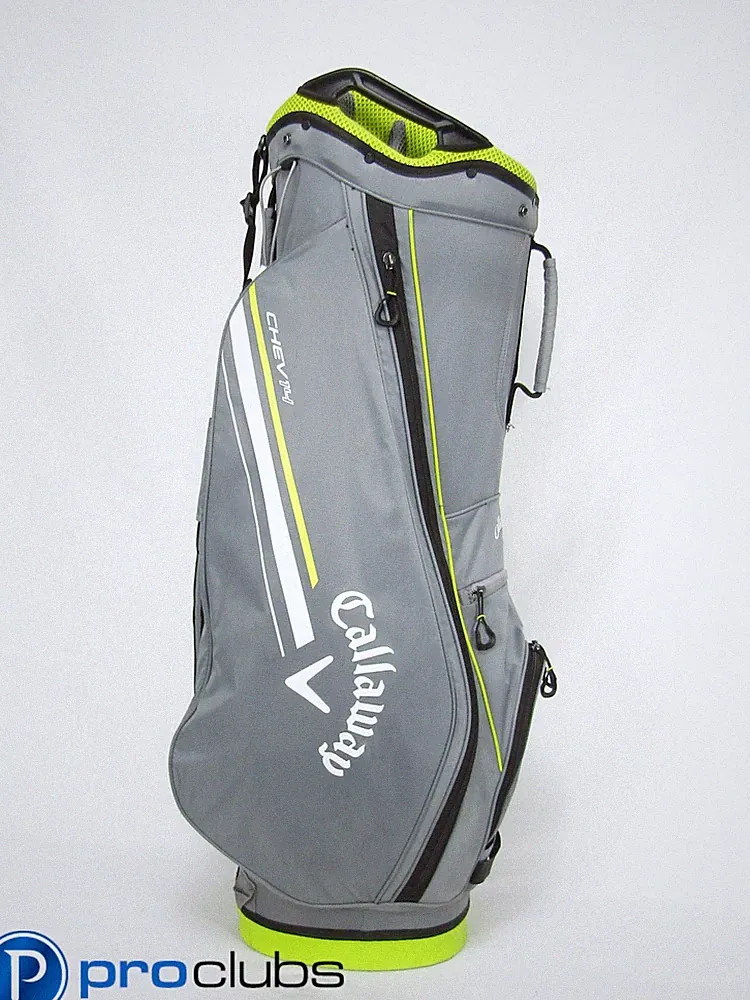 CALLAWAY GOLF CHEV 14 (GRAY / YELLOW) CART BAG #468153