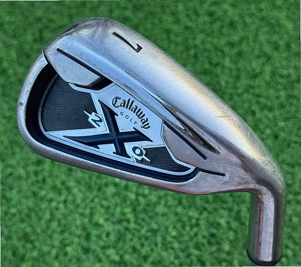Callaway Golf X-20 (7) IRON Right Handed Steel Uniflex Shaft Original Grip Set