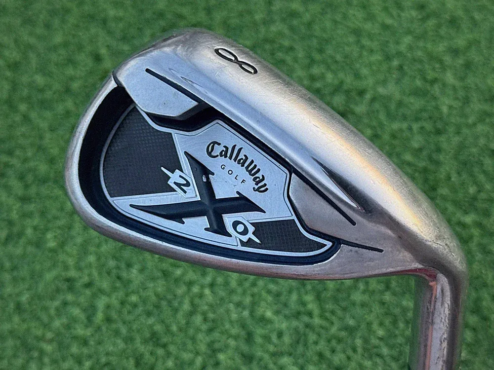 Callaway Golf X-20 (8) IRON Right Handed Steel Uniflex Shaft Original Grip Set