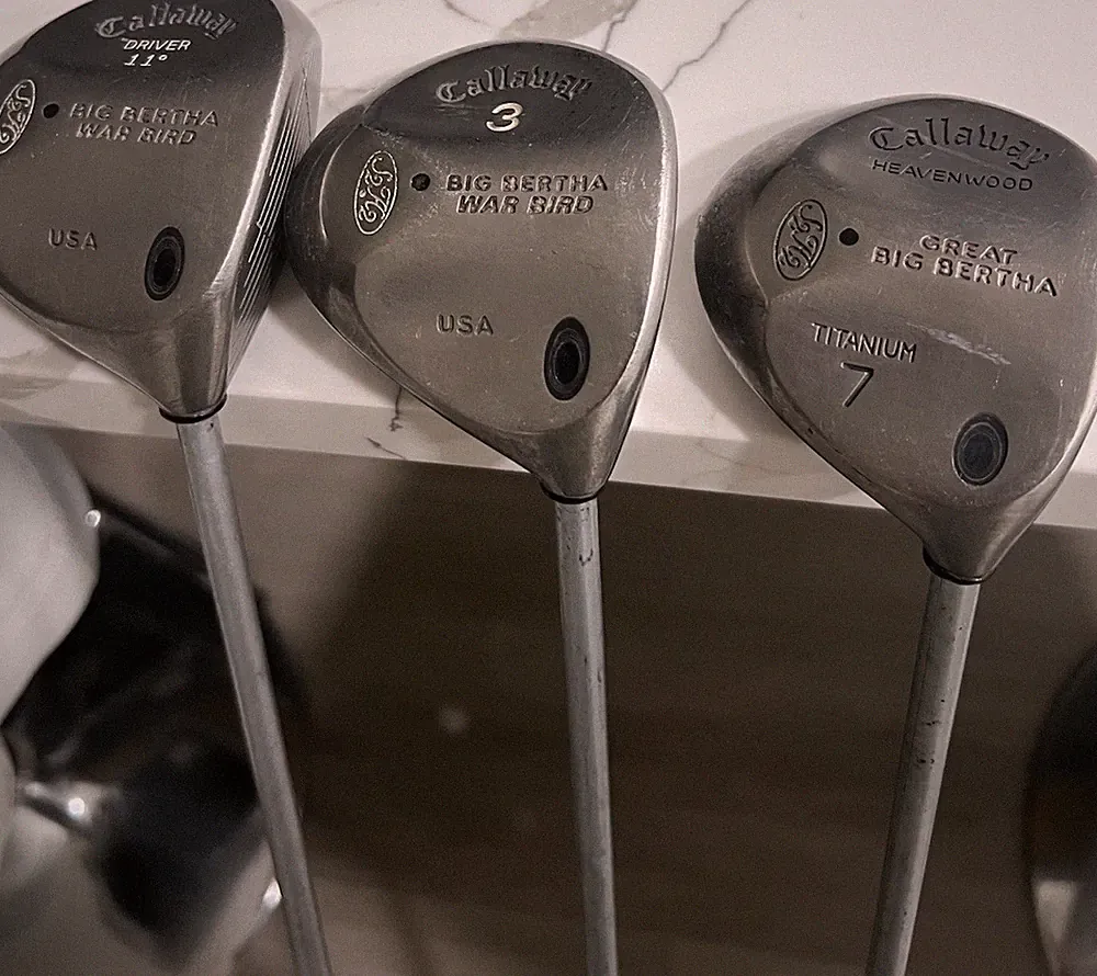 Callaway Great Big Bertha Warbird 3 Club Set RH Driver/Fairway Woods Reg Flex