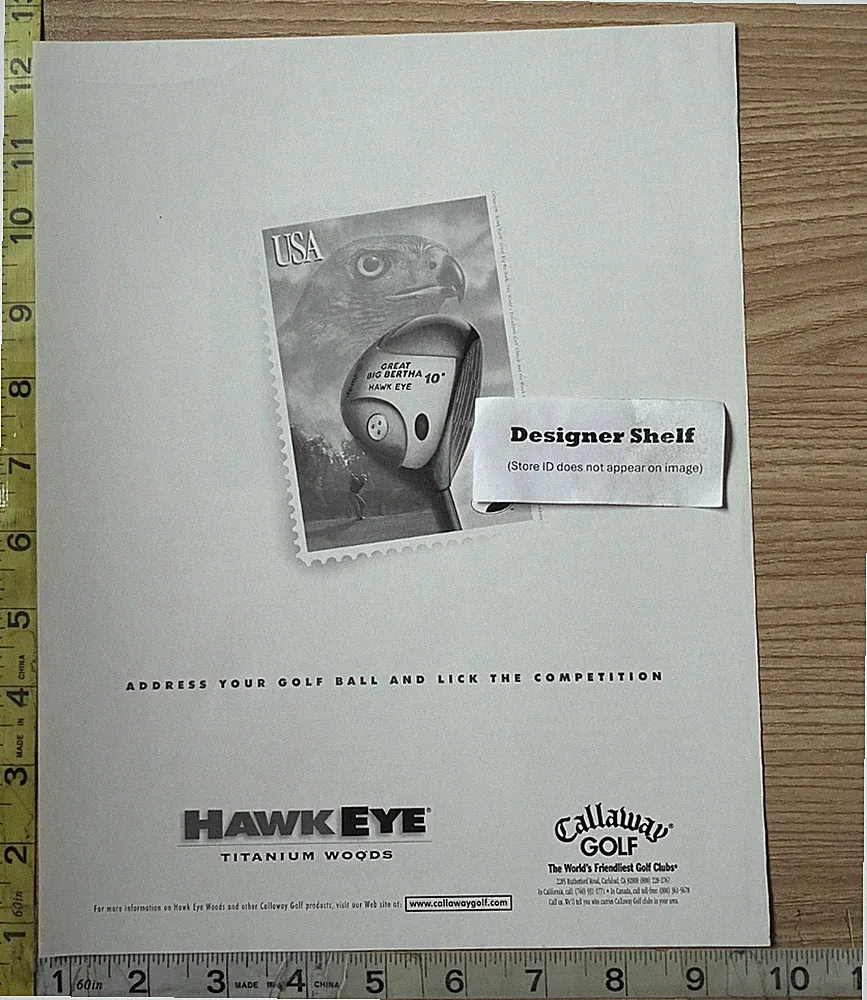 Callaway Hawk Eye Titanium Woods Print Ad 2000
