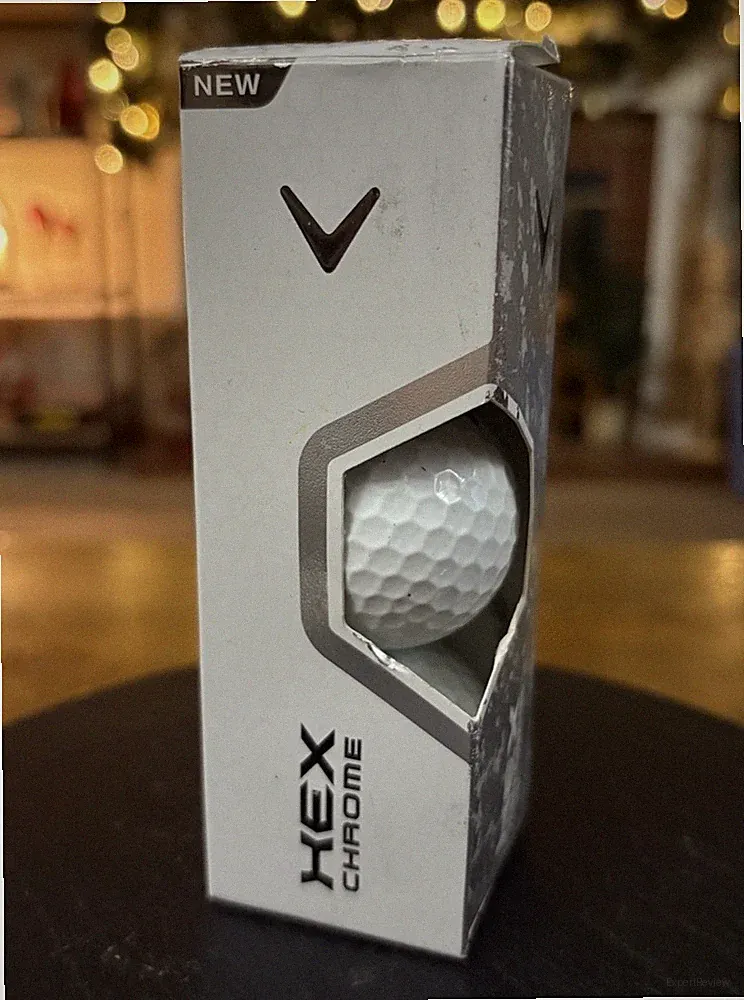 Callaway Hex Chrome+ Plus Premium Golf Balls Pack of 3 Tour Performance White
