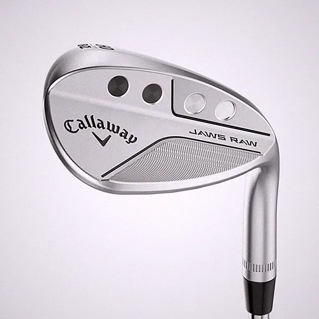 CALLAWAY JAWS RAW CHROME LOB WEDGE 58°-12° (BOUNCE) X GRIND STEEL WEDGE FLEX STA