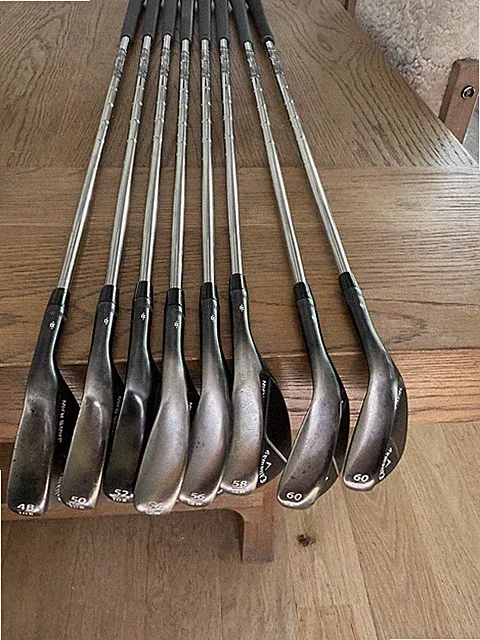Callaway JAWS RAW Chrome Wedge Set Of 8 (48,50,52,54,56,58,60 8S,60 10S)