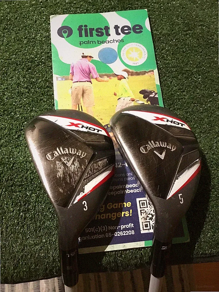Callaway Left Handed XHOT Hybrids Set (3H & 5H) Regular H-65g Graphite Shafts