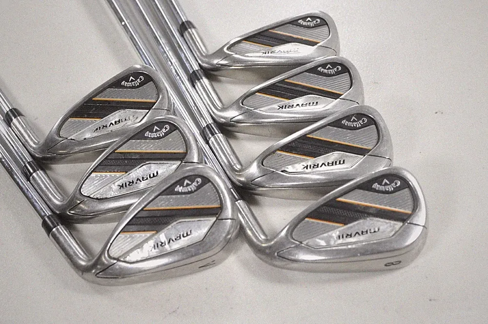 Callaway Mavrik 5-PW,AW Iron Set Stiff Flex Right Elevate 95g Steel # 223661