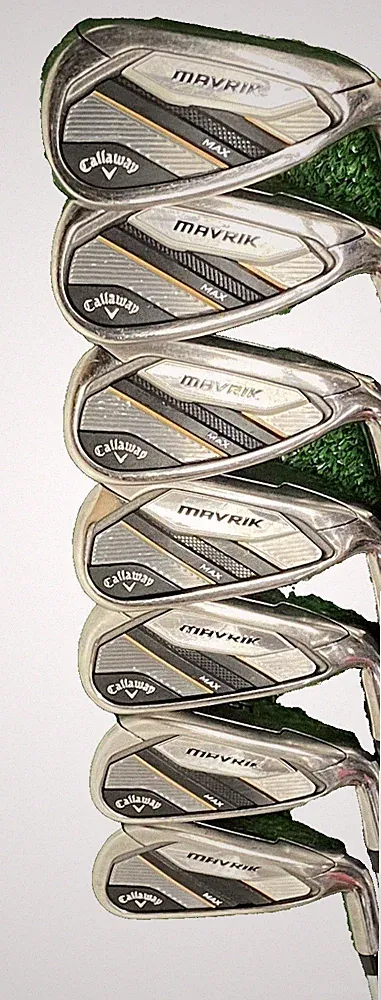 Callaway Mavrik MAX Iron Set 4-PW RH +2 Inch 95g Elevate Stiff Steel 5i 40" NICE
