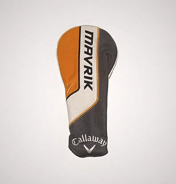 Callaway Mavrik | NEW Golf Driver Head Cover | White Adjustable Tag Orange White