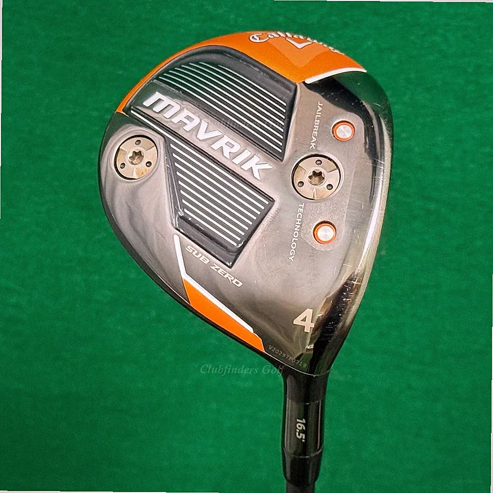 Callaway Mavrik Sub Zero 16.5° Fairway Wood 4 Rogue 130 MSI 80X Extra Stiff