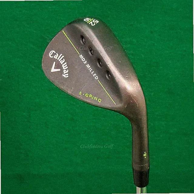 Callaway MD3 Milled Black 52-10S 52° Gap Wedge Dynamic Gold Steel Wedge Flex