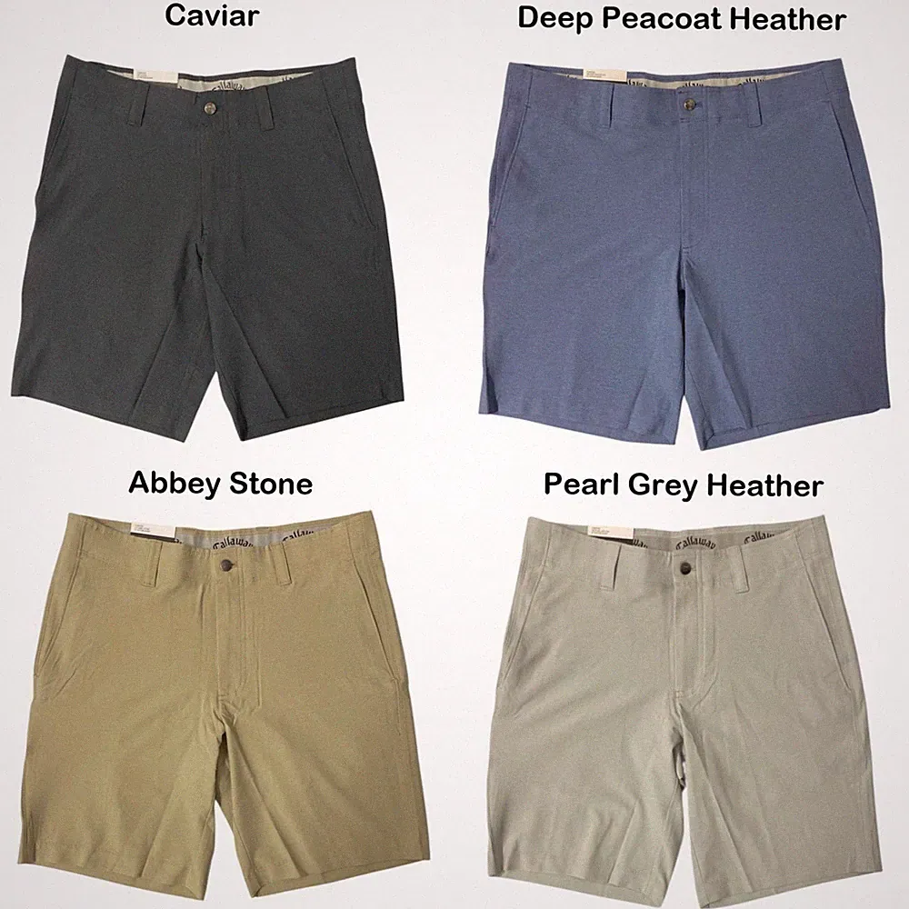 Callaway Men's Moisture Wicking Stretch Media Pocket Performance Golf Short