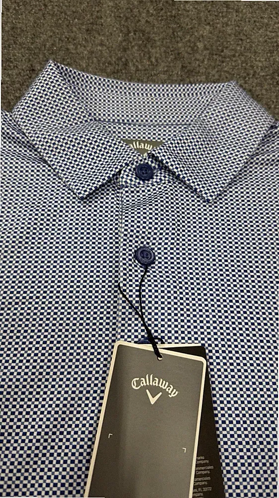 Callaway Men's Opti-Dri Blue Golf Polo Size XL Short Sleeve Lightweight