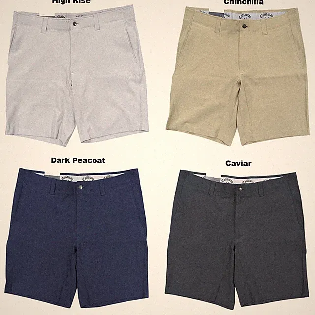 Callaway Mens Stretch Performance Regular Fit Opti-Dri Golf Shorts
